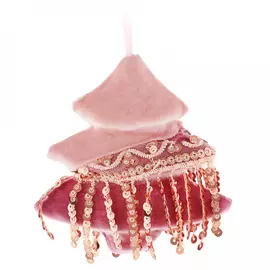 Ёлочное украшение Koopman Елка с бахромой 9 см