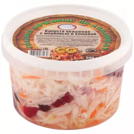 Капуста ФЭГ квашеная с морковью и клюквой 500 г