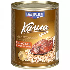 Каша Главпродукт перловая с говядиной 340 г
