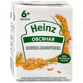 Каша овсяная Heinz молочная омега-3 быстрорастворимая с 6 месяцев 200 мл