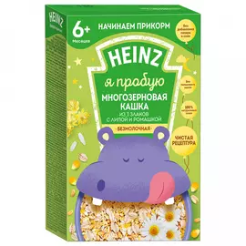 Кашка 3 злака Heinz безмолочная липа ромашка быстрорастворимая с 6 месяцев 180 г