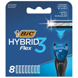 Кассеты сменные для бритья Bic Flex 3 Hybrid 8 штук