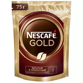 Кофе Nescafe Gold растворимый 75 г