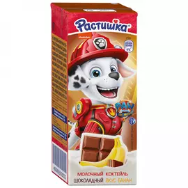 Коктейль Растишка шоколадный банан 2% 200 г