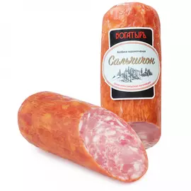 Колбаса сырокопченая Богатырь Сальчичон полусухая 340 г