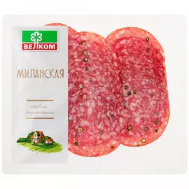 Колбаса сырокопченая Велком Миланская сухая нарезка 150 г