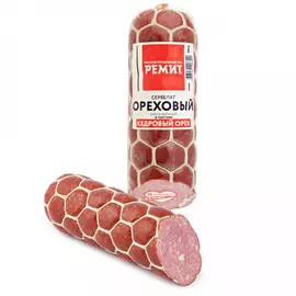 Колбаса варено-копченая Ремит Сервелат Ореховый 300 г