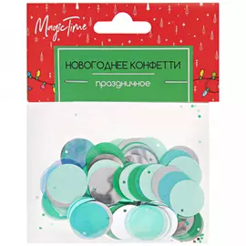 Конфетти новогоднее Magic Time Мятные кружочки 15 г