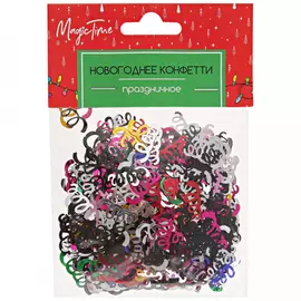 Конфетти новогоднее Magic Time Разноцветные спирали 15 г