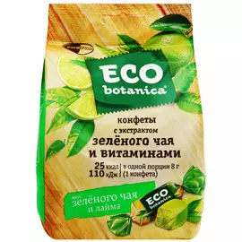Конфеты Eco Botanica с экстрактом зеленого чая 200 г
