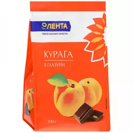 Конфеты Лента Фрукты Курага в глазури 200 г