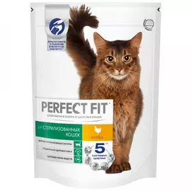 Корм сухой Perfect Fit Sterile с курицей для кастрированных котов и стерилизованных кошек 650 г