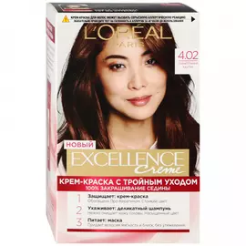 Крем-краска для волос L'Oreal Paris Excellence стойкая оттенок 4.02 Пленительный каштан