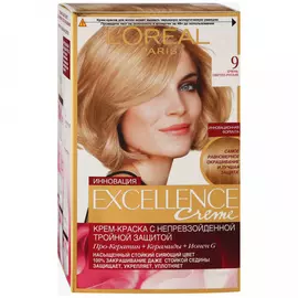 Крем-краска для волос L'Oreal Paris Excellence стойкая оттенок 9 Очень светло-русый