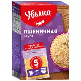 Крупа пшеничная Увелка 5 пакетиков по 80 г
