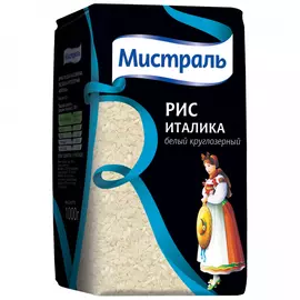 Крупа рис Мистраль Италика белый круглозерный 1 кг