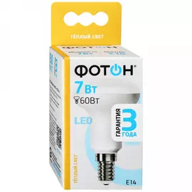 Лампа Фотон Led R50 E14 7W 3000K