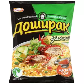 Лапша Доширак Yammy со вкусом курицы быстрого приготовления 80 г
