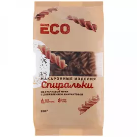Макаронные изделия Лента Eсо гречневые Спиральки 250 г