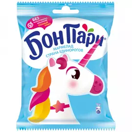 Мармелад Бон Пари жевательный Страна единорогов со вкусом фруктов 100 г