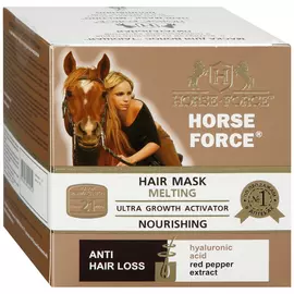 Маска для волос Лошадиная сила Тающая питательная с вытяжкой из перца и гиалуроновой кислотой 250 мл