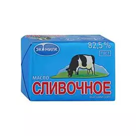 Масло Экомилк сливочное 82.5% 100 г