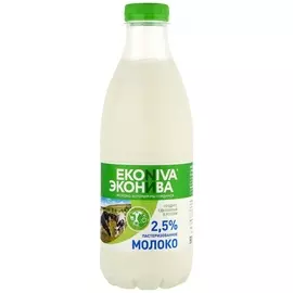 Молоко ЭкоНива пастеризованное 2.5% 1 л
