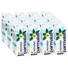 Молоко Parmalat ультрапастеризованное 0.5% 12 штук по 1 л