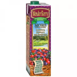 Морс Чудо-Ягода Клюква Черника Ежевика 0.97 л