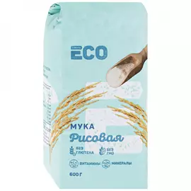 Мука Лента Eсо рисовая без глютена 600 г
