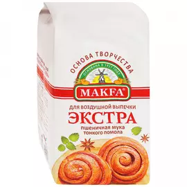 Мука Makfa пшеничная Экстра 2 кг