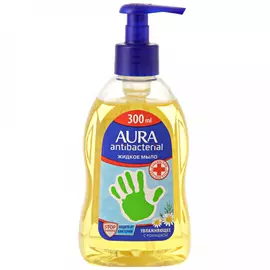 Мыло жидкое Aura для рук с антибактериальным эффектом с ромашкой 300 мл
