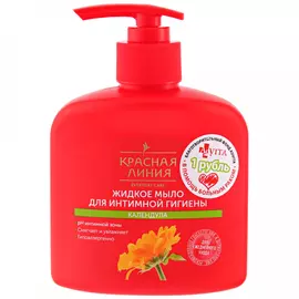 Мыло жидкое для интимной гигиены Красная Линия Календула 250 г