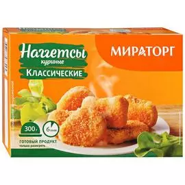 Наггетсы Мираторг куриные классические замороженные 300 г