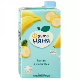 Нектар ФрутоНяня банан мякоть сахар с 3 лет 500 мл