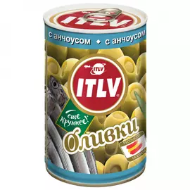 Оливки ITLV с анчоусом 300 г