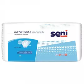 Подгузники для взрослых Seni Super Seni Classic Extra Large 30 штук