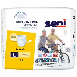 Подгузники-трусы для взрослых Seni Active normal large 100-135 см 10 штук