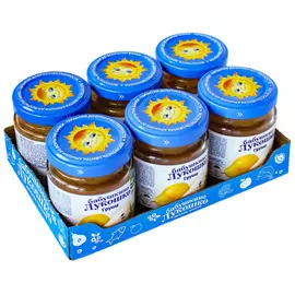 Пюре Бабушкино Лукошко груша без сахара с 4 месяцев 6 штук по 100 г