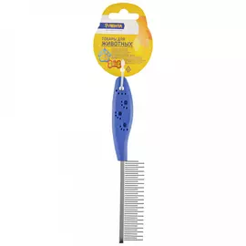 Расческа Лента металлическая разнозубая для животных