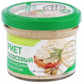 Риет Меридиан ЭКО лососевый каперсы укроп 100 г