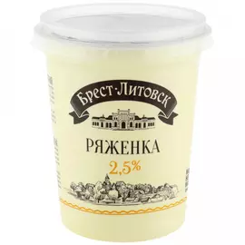 Ряженка Брест-Литовск 2.5% 380 г