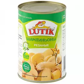 Шампиньоны Lutik резаные 400 г