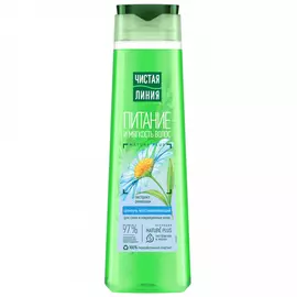 Шампунь для волос Чистая линия Восстанавливающий отвар целебных трав Ромашка 400 мл