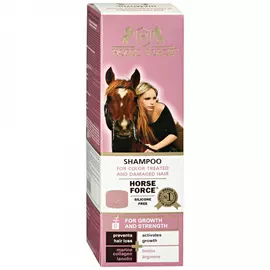 Шампунь для волос Лошадиная сила окрашенных и поврежденных с коллагеном ланолином биотином и аргинином 500 мл