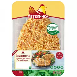 Шницель из курицы Петелинка рубленный охлажденный в лотке 300 г