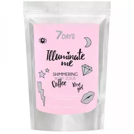 Скраб для тела 7 Days мерцающий кофейный Illuminate Me Rose Girl 200 г