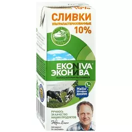 Сливки ЭкоНива ультрапастеризованные 10% 200 мл