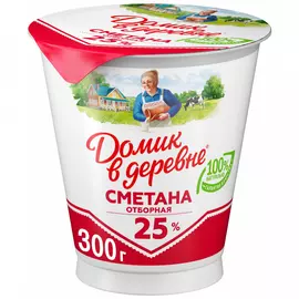 Сметана Домик в деревне 25% 300 г