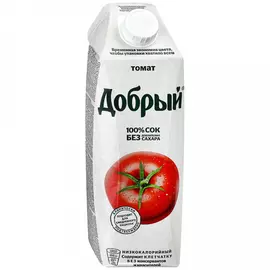 Сок Добрый Томат с солью восстановленный с мякотью 1 л